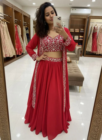 Vastra Creation's Premium Indo-Western Lehenga Choli Set