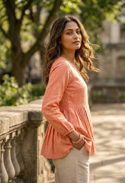 Vastra Creation's Premium Linen Cotton Top & Pant Set