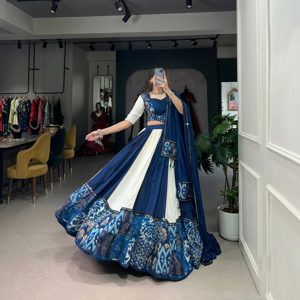 Vastra Creation's Blue Beauty for Garba Nights