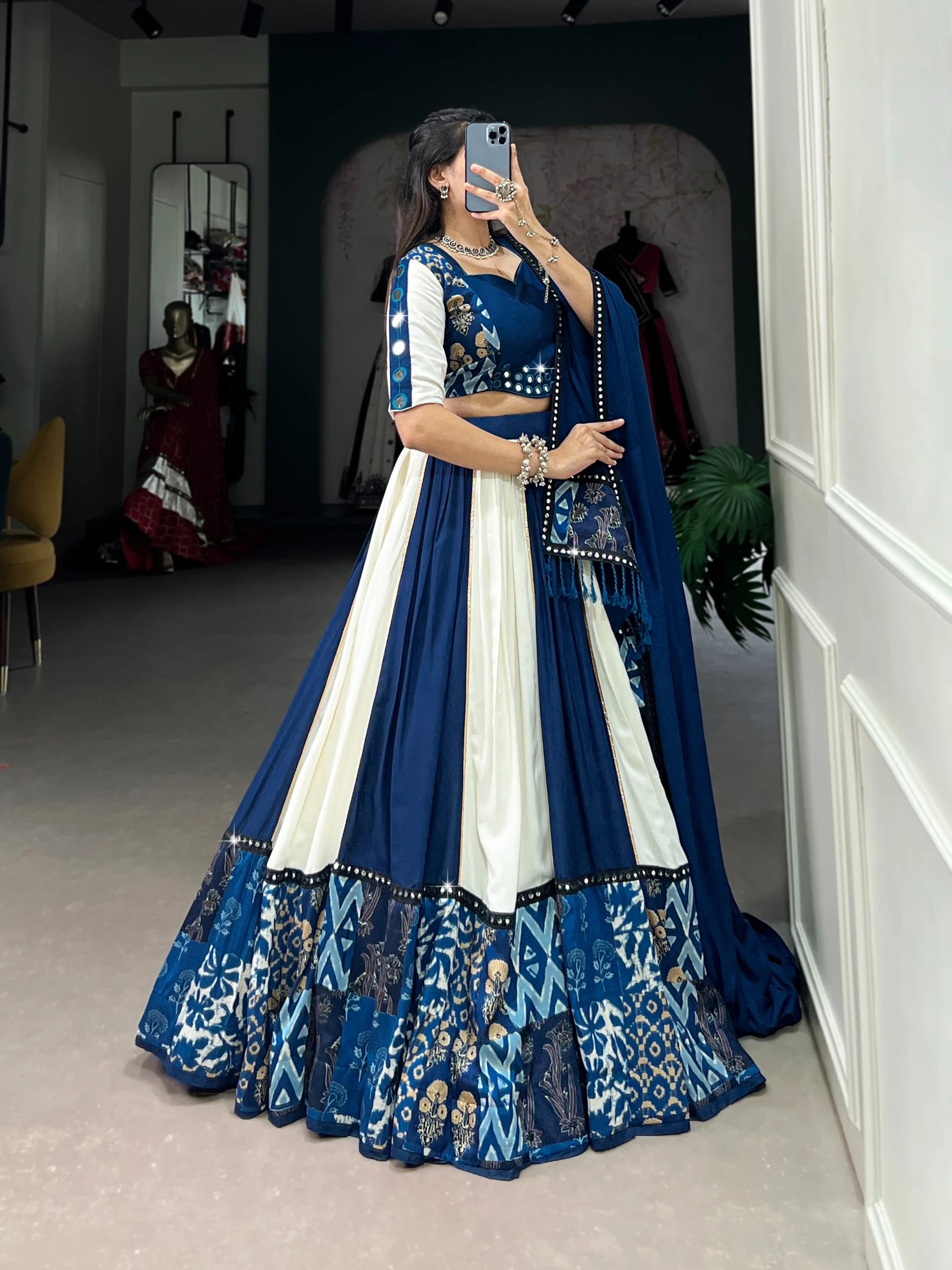 Vastra Creation's Blue Beauty for Garba Nights