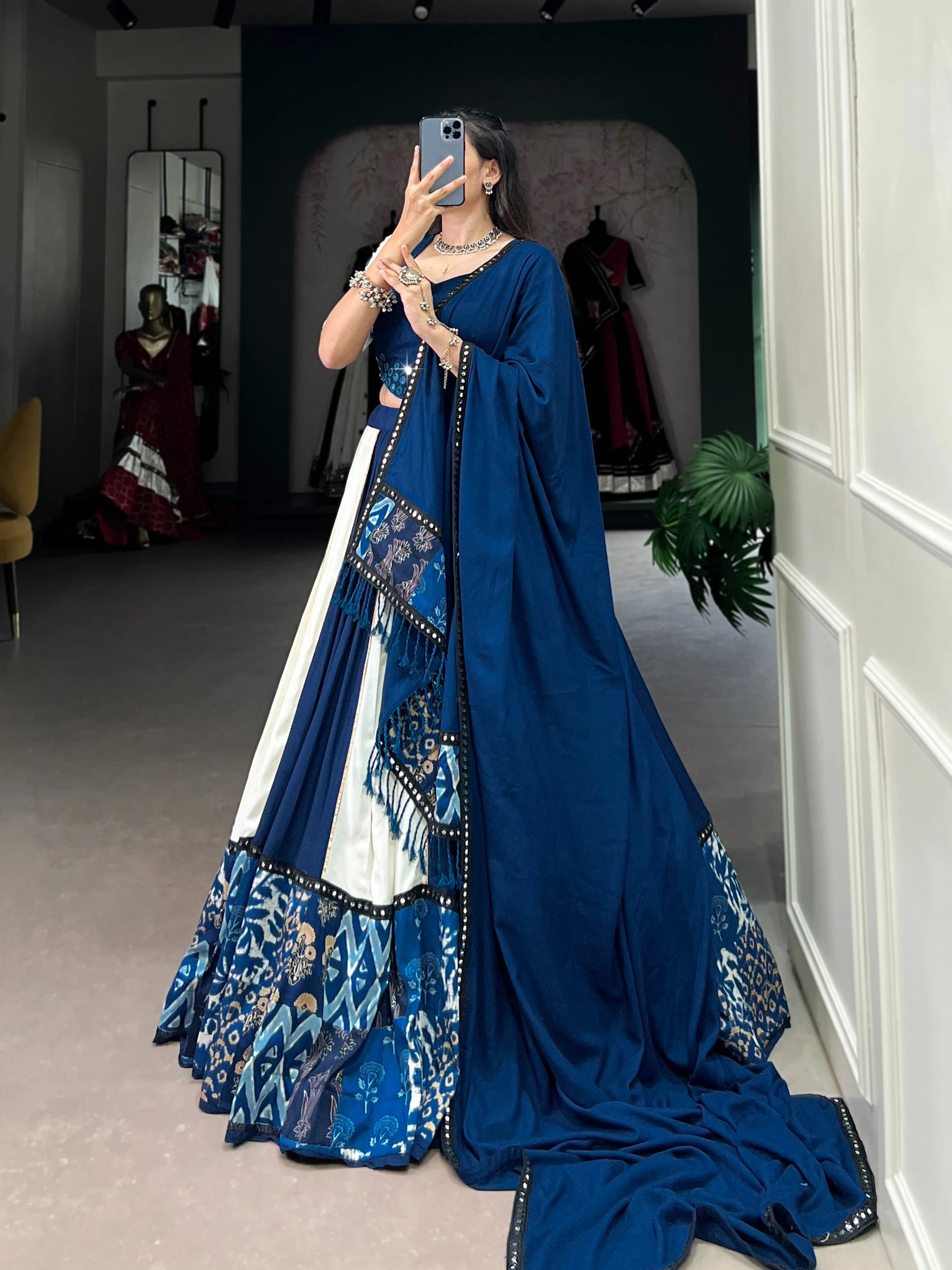 Vastra Creation's Blue Beauty for Garba Nights