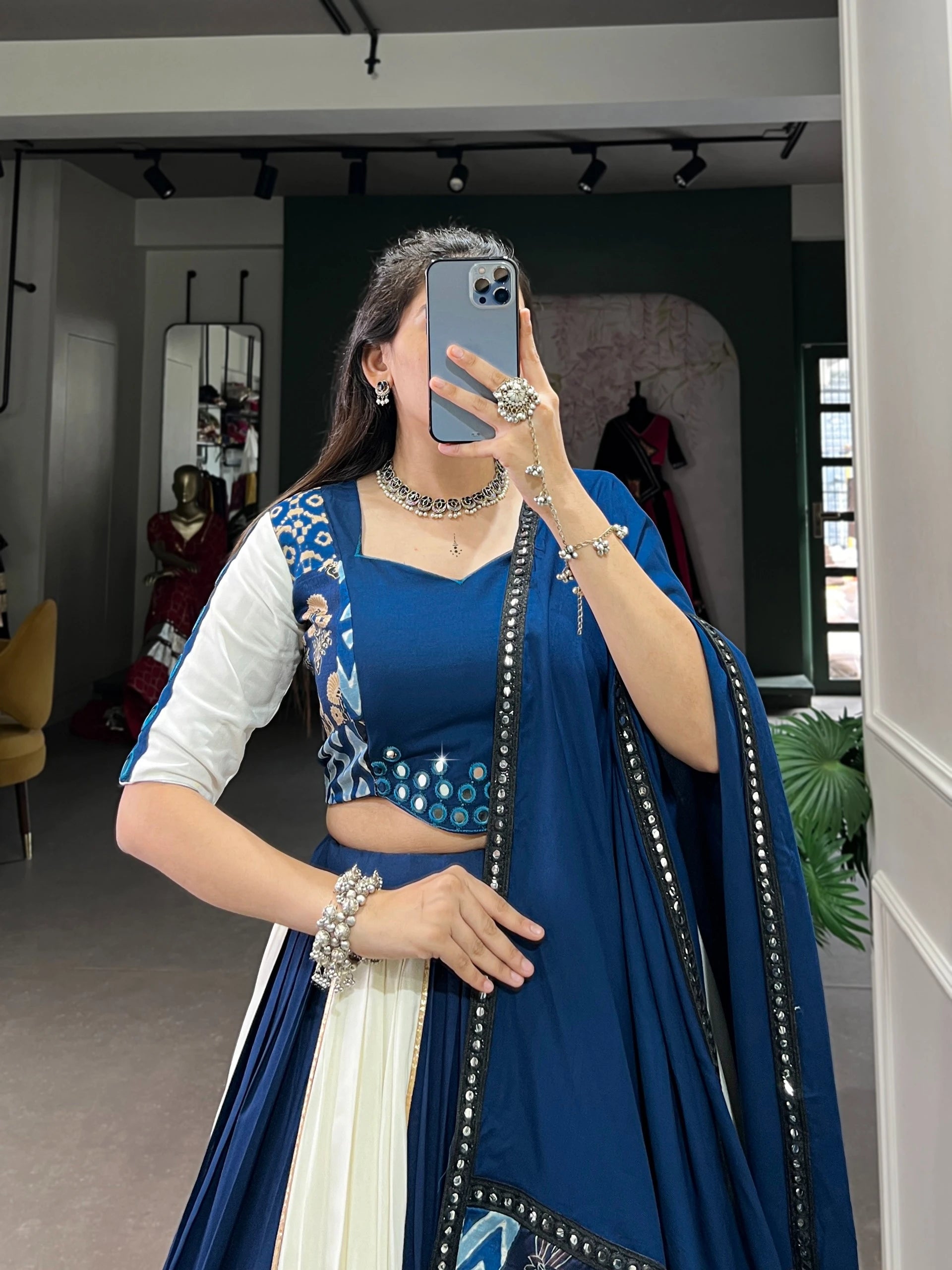 Vastra Creation's Blue Beauty for Garba Nights