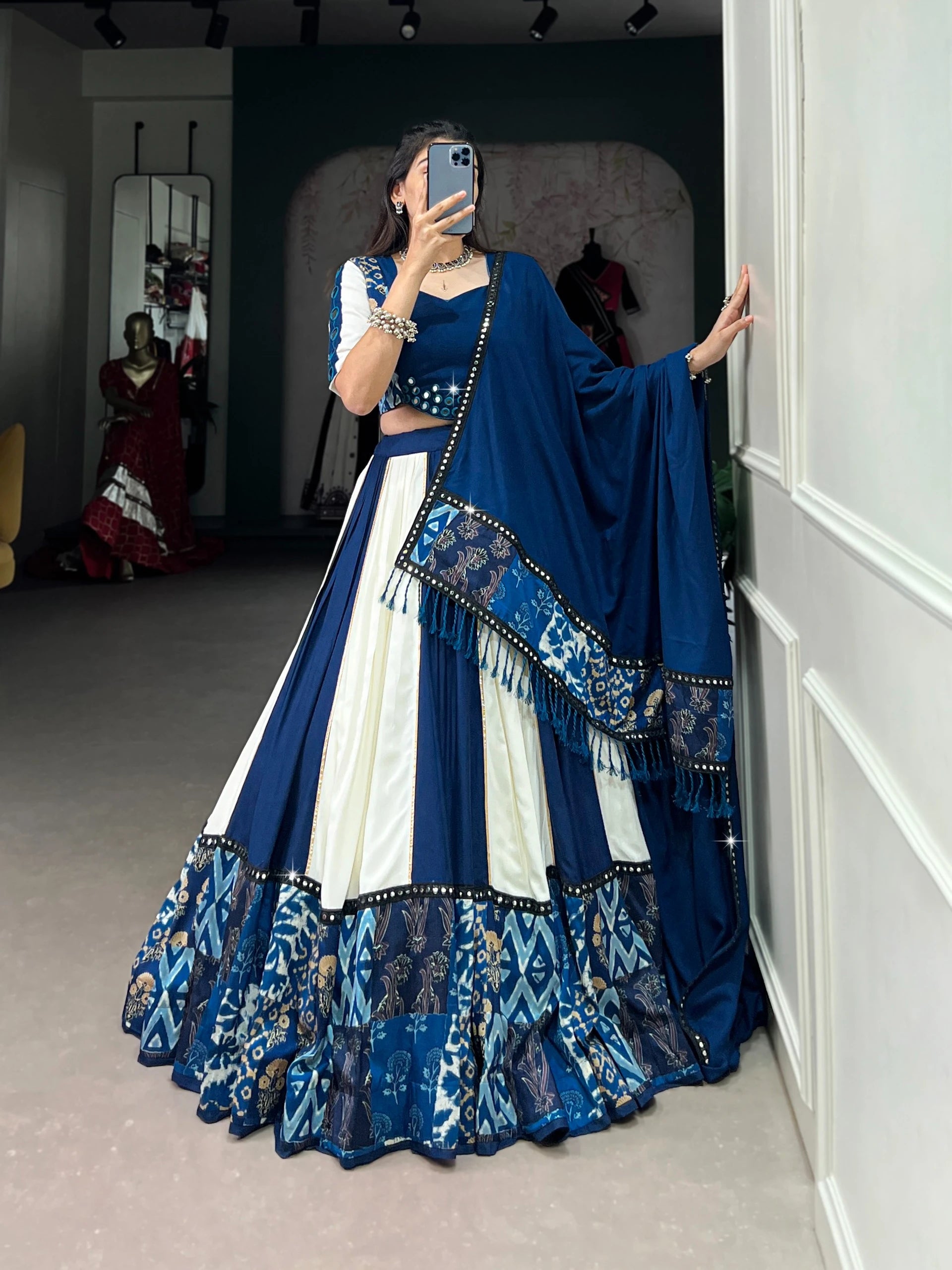 Vastra Creation's Blue Beauty for Garba Nights