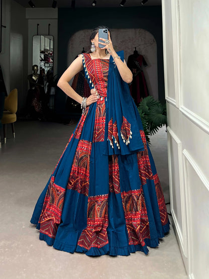Vastra Creation's Designer Cotton Lehenga Choli Set