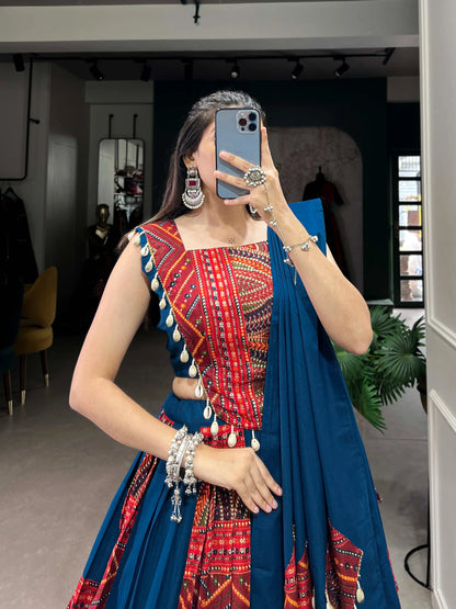 Vastra Creation's Designer Cotton Lehenga Choli Set
