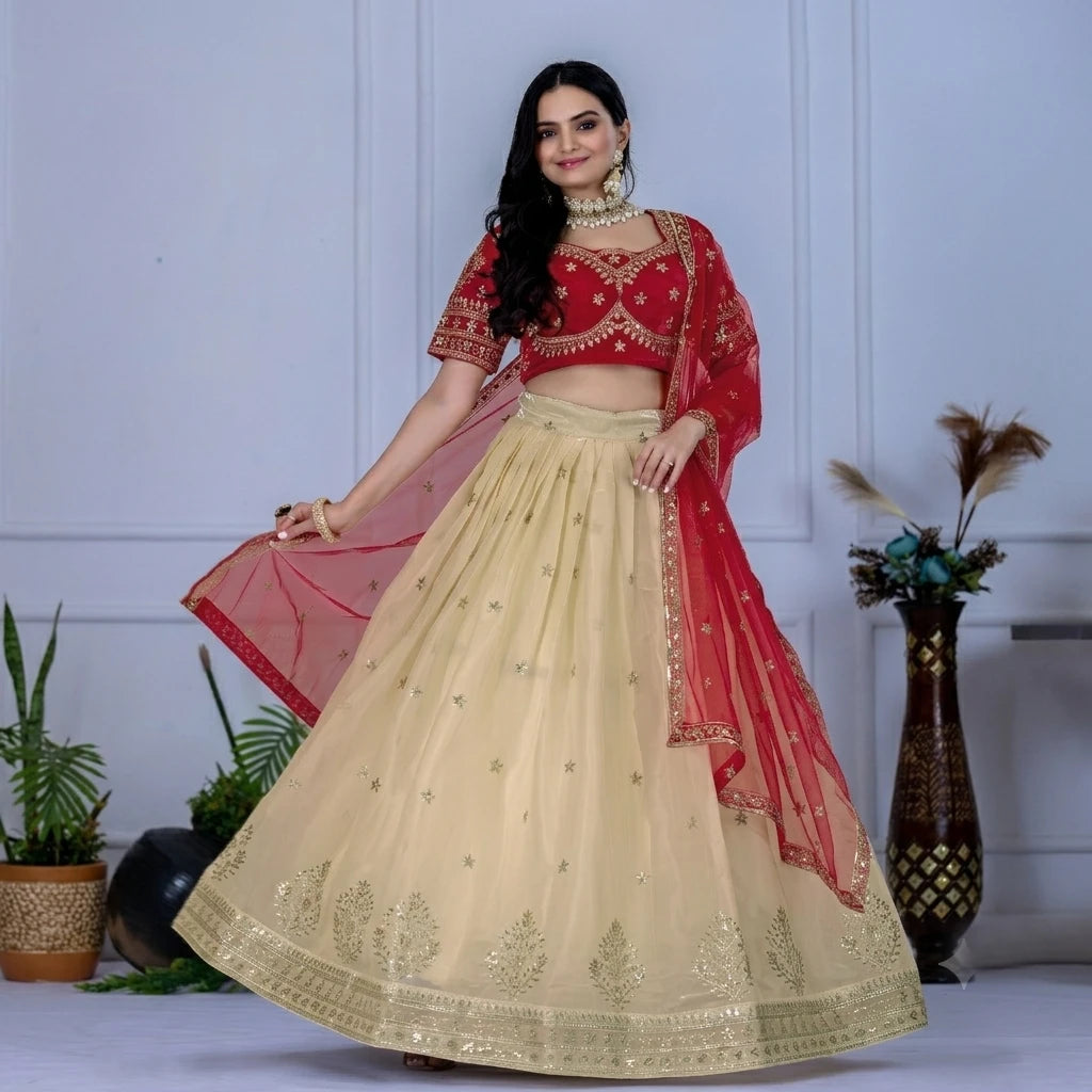 MR Creations' Premium Jimmy Choo Embroidered Lehenga Set