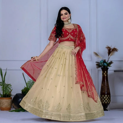 MR Creations' Premium Jimmy Choo Embroidered Lehenga Set
