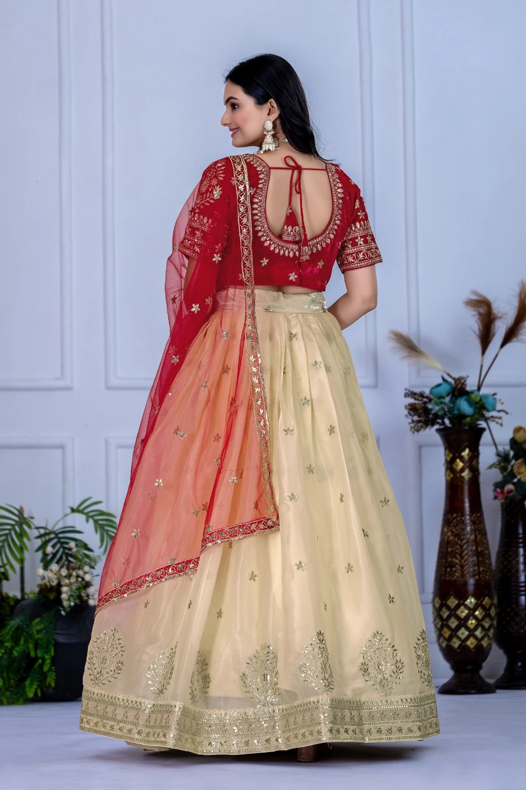 MR Creations' Premium Jimmy Choo Embroidered Lehenga Set