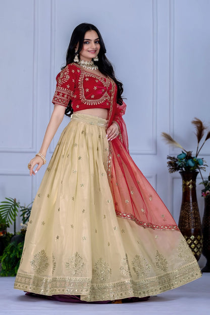 MR Creations' Premium Jimmy Choo Embroidered Lehenga Set