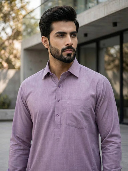 Inli Fashion's Premium Cotton Pathani Kurta & Salwar Set