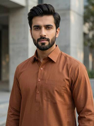 Inli Fashion's Premium Cotton Pathani Kurta & Salwar Set