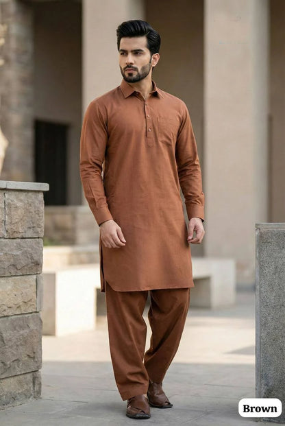 Inli Fashion's Premium Cotton Pathani Kurta & Salwar Set