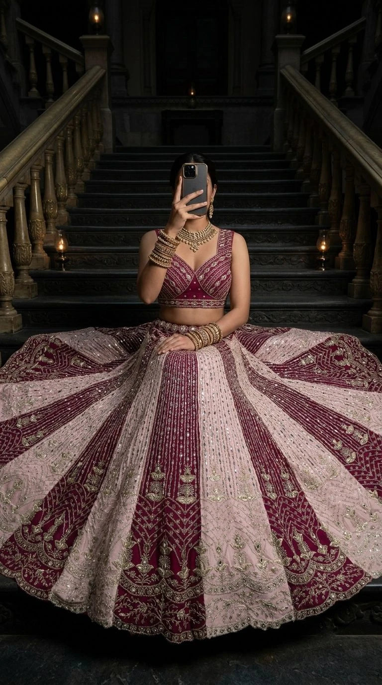 Vastra Creation's Designer Fox Georgette Lehenga Collection