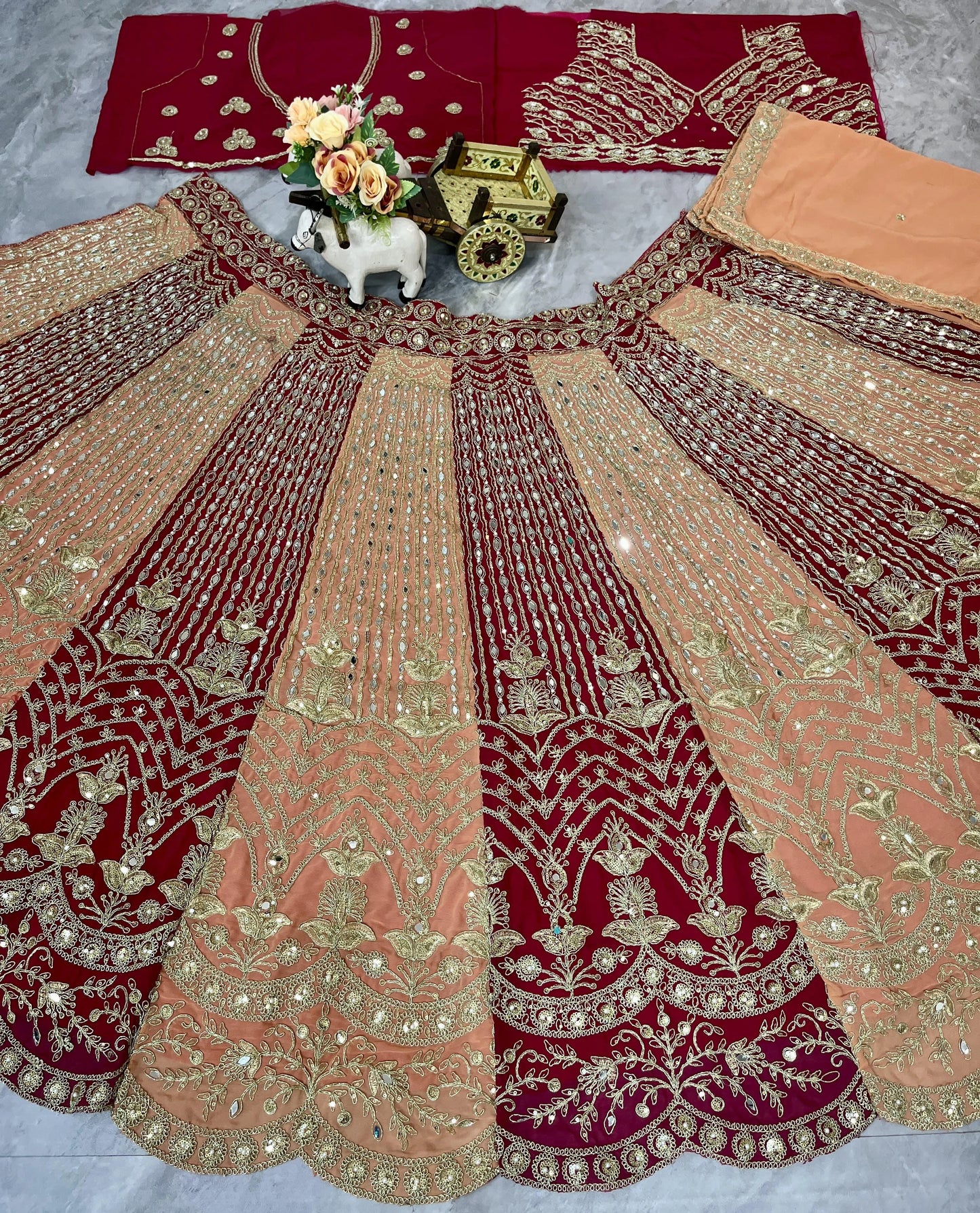 Vastra Creation's Designer Fox Georgette Lehenga Collection