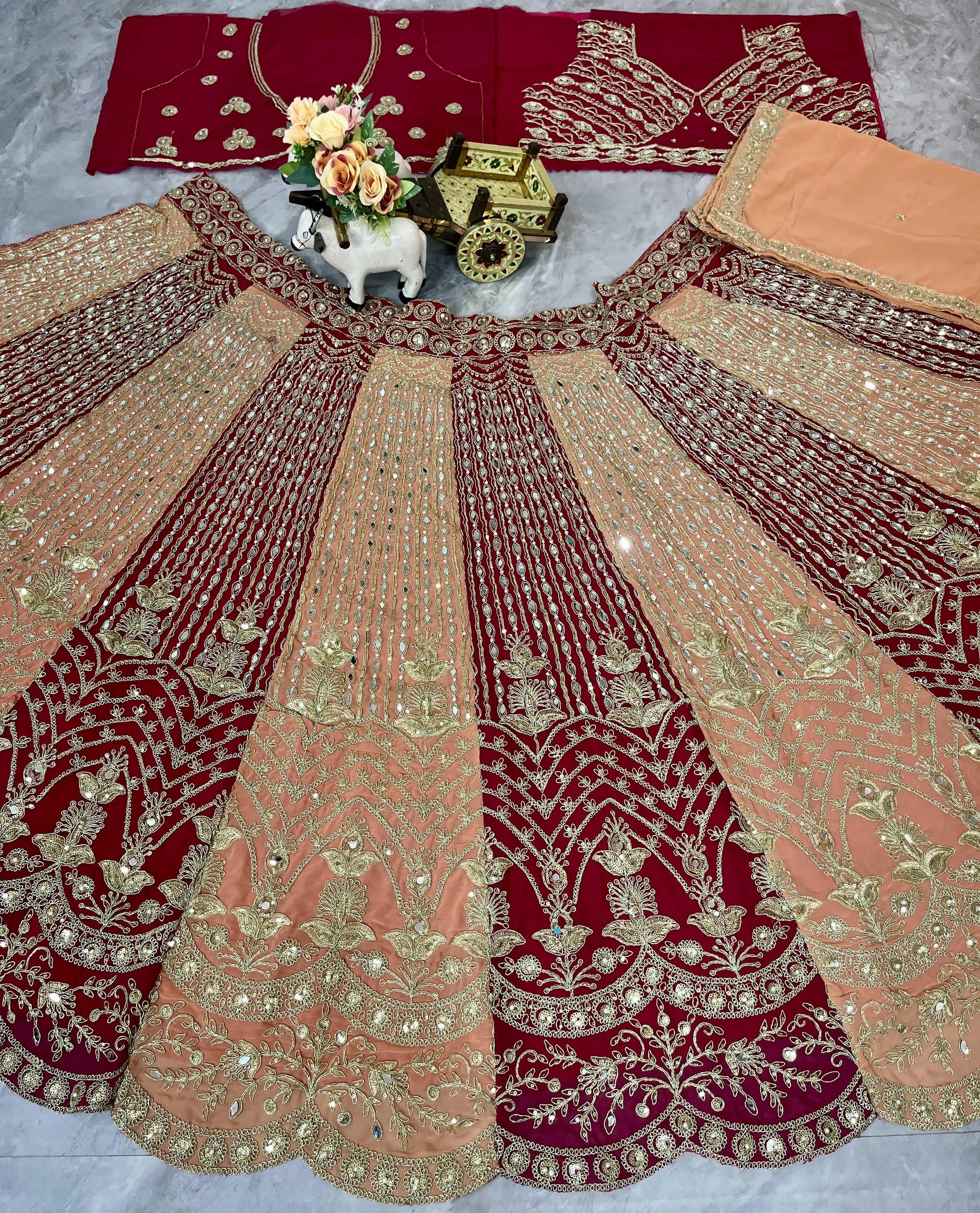 Vastra Creation's Designer Fox Georgette Lehenga Collection