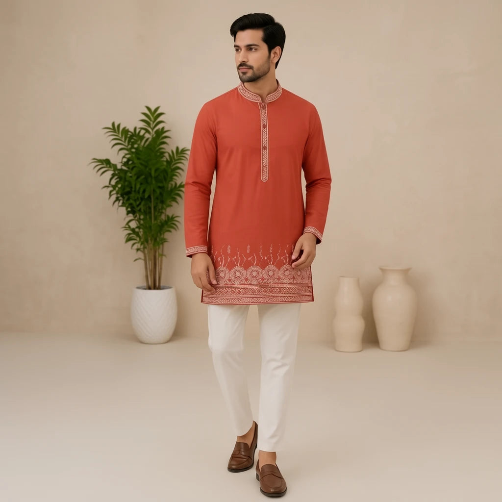 Shyam Enterprises' Stylish Short kurta Full Sleeves in Rayon cotton Fabric
