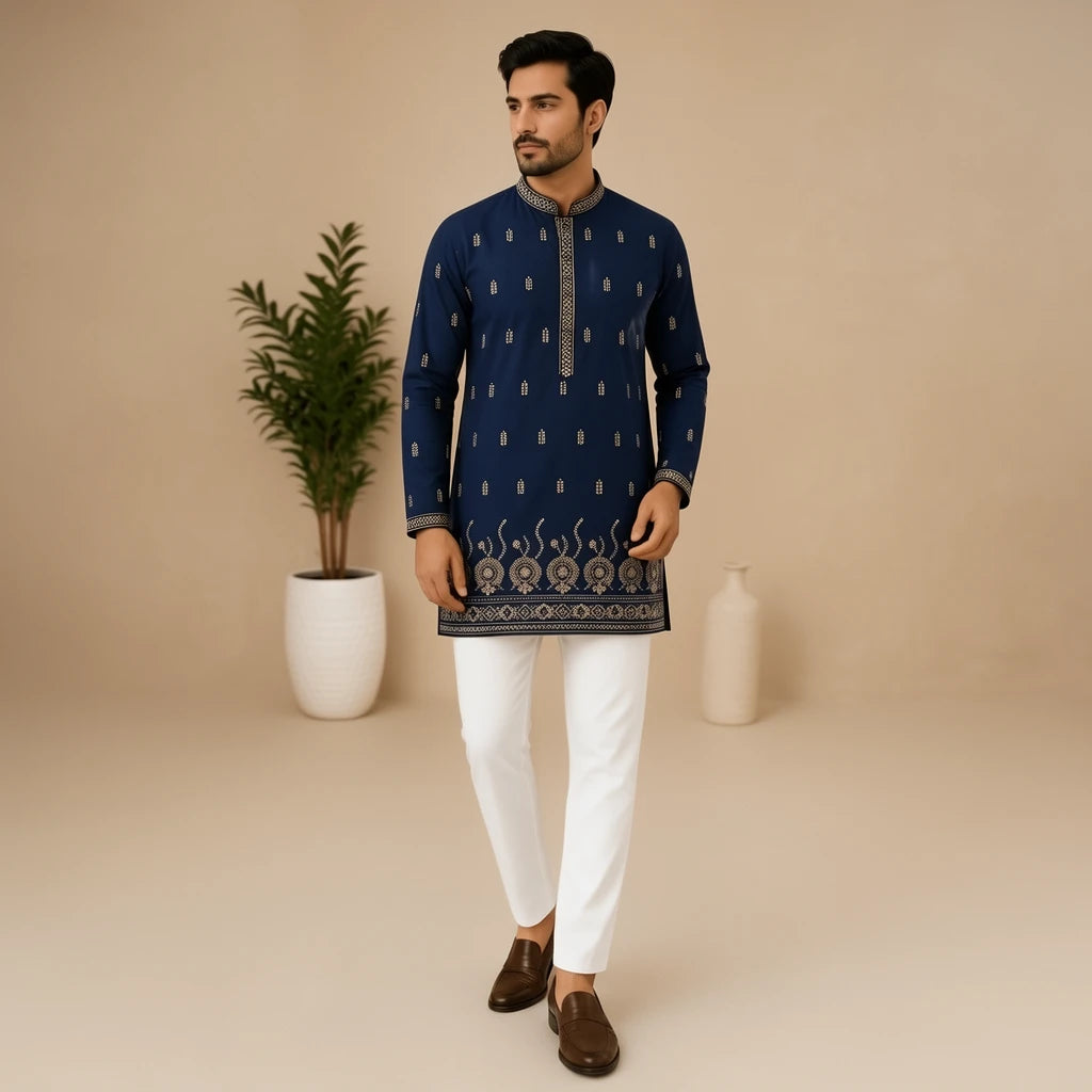 Shyam Enterprises' Stylish Short kurta Full Sleeves in Rayon cotton Fabric