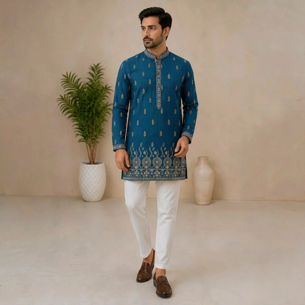 Shyam Enterprises' Stylish Short kurta Full Sleeves in Rayon cotton Fabric