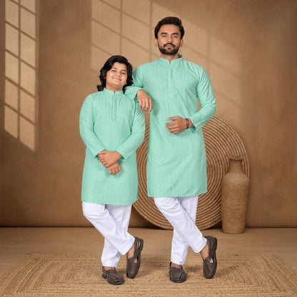 Shyam Enterprises' Venmer Dad & Son stylist kurta with payjama