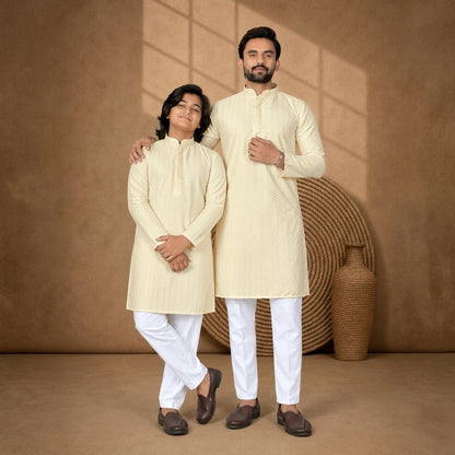 Shyam Enterprises' Venmer Dad & Son stylist kurta with payjama