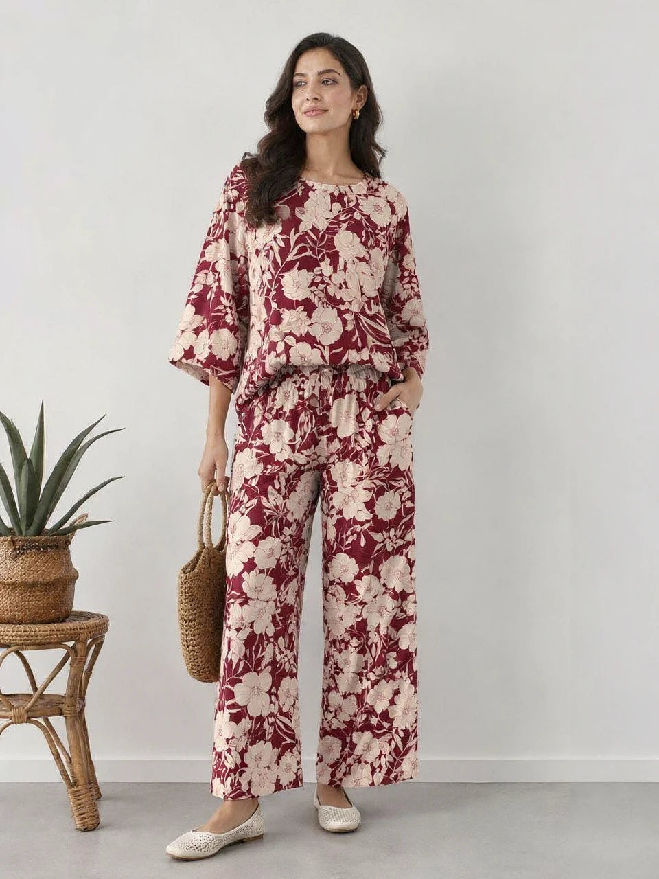 Shyam Enterprises' Palazzo Co-Ord Set