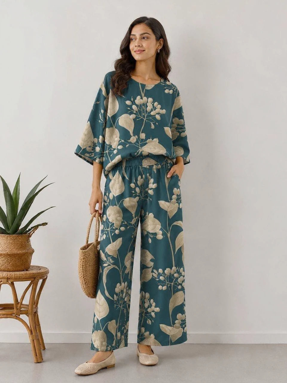 Shyam Enterprises' Palazzo Co-Ord Set