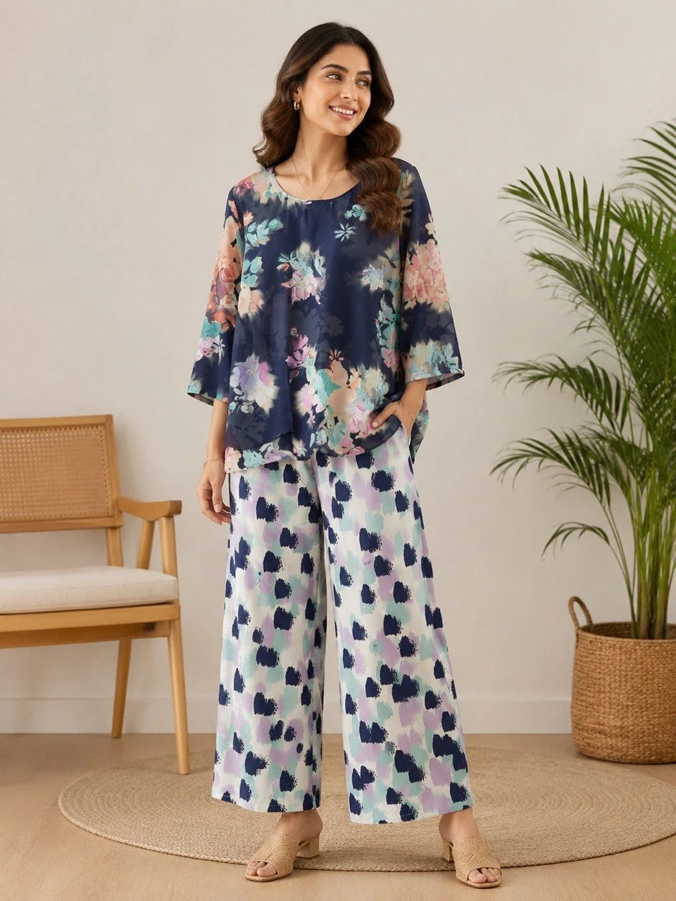 Shyam Enterprises' Palazzo Co-Ord Set