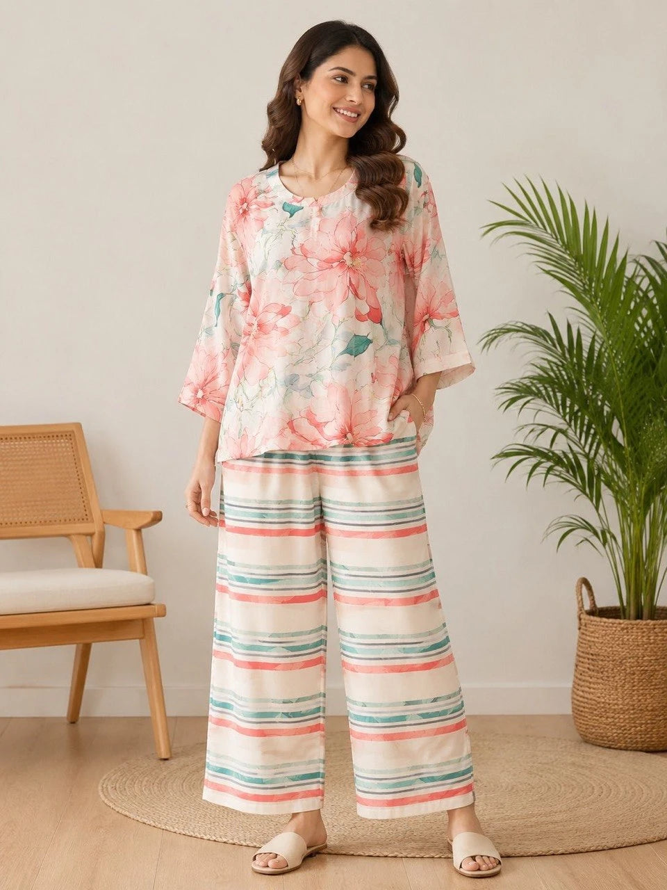 Shyam Enterprises' Palazzo Co-Ord Set