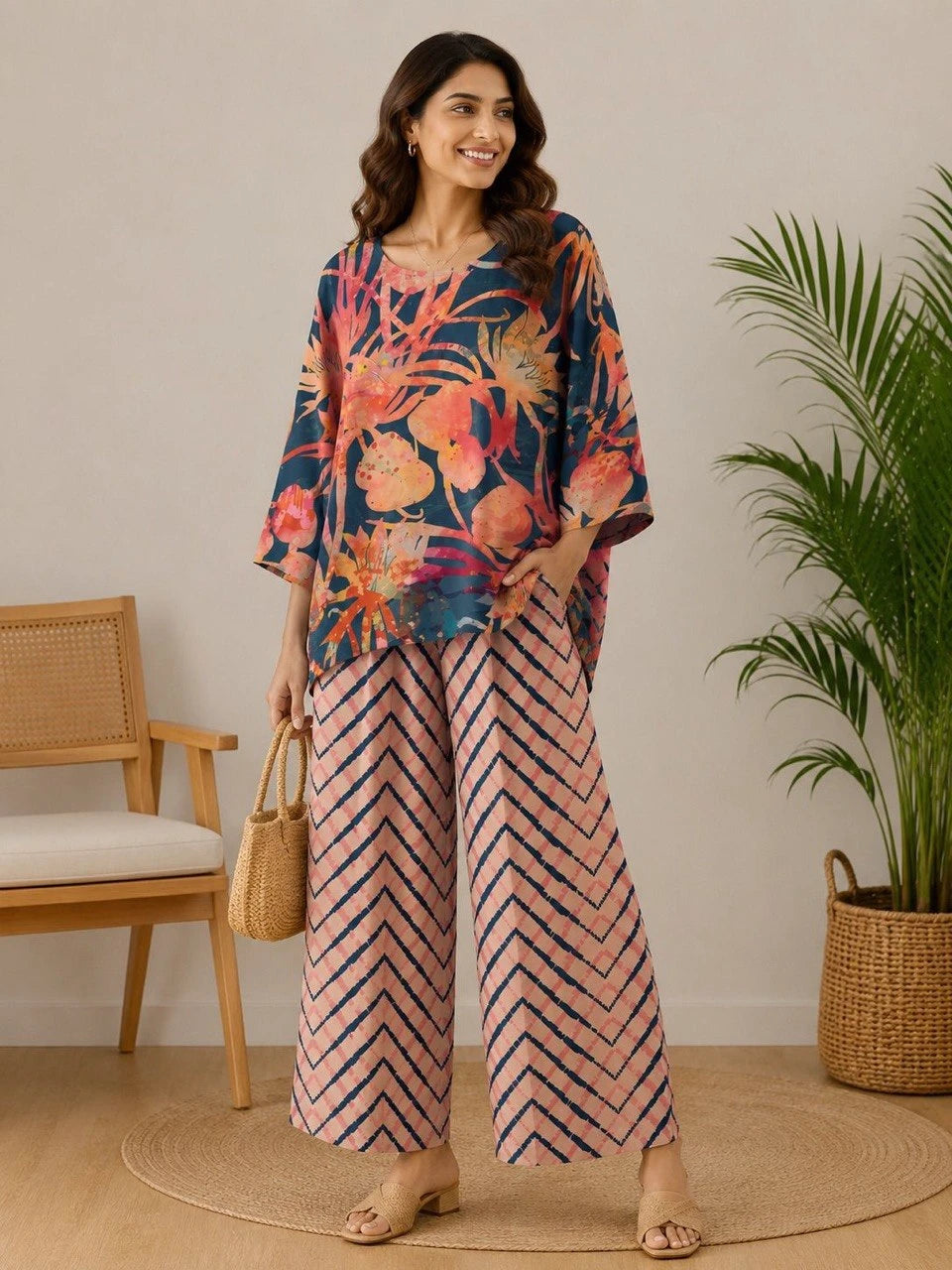 Shyam Enterprises' Palazzo Co-Ord Set