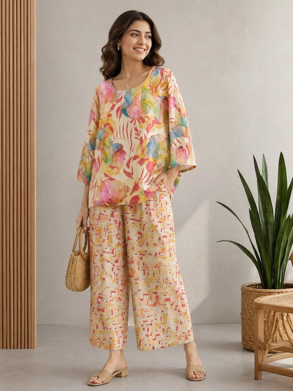 Shyam Enterprises' Palazzo Co-Ord Set