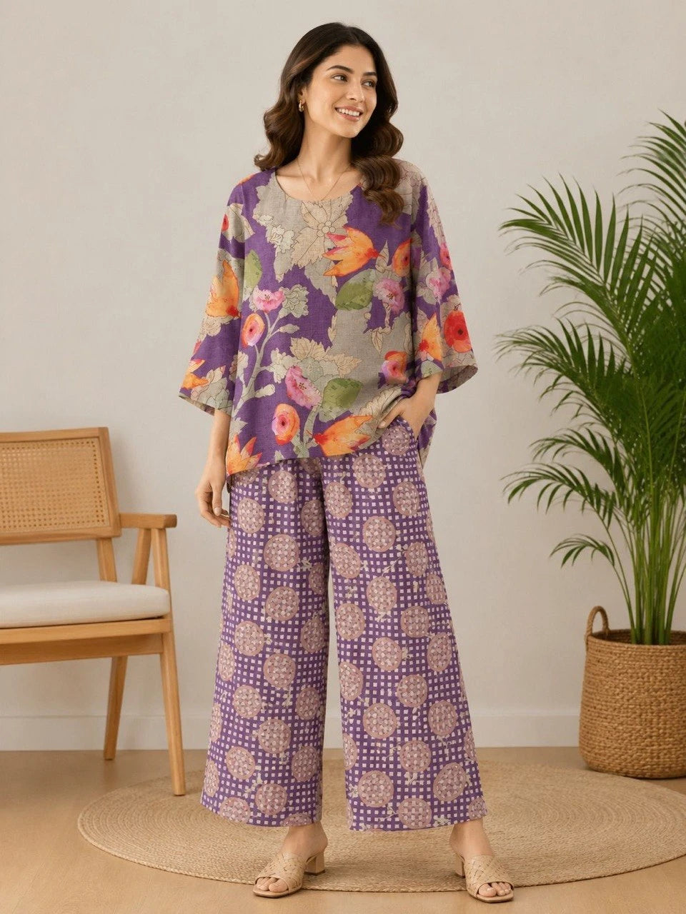 Shyam Enterprises' Palazzo Co-Ord Set