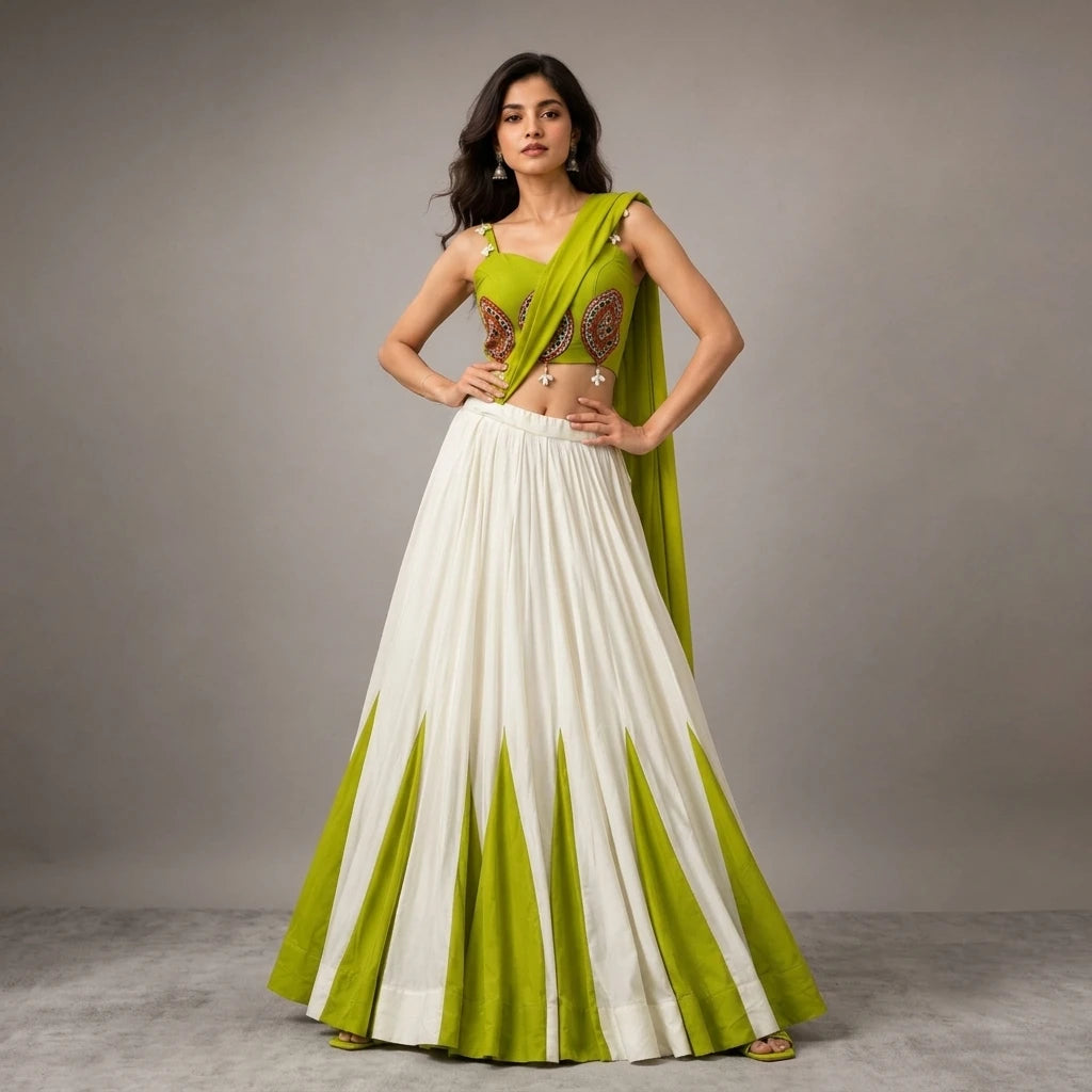Vastra Creation's Navratri Special Cotton Lehenga Choli Set