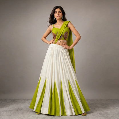 Vastra Creation's Navratri Special Cotton Lehenga Choli Set