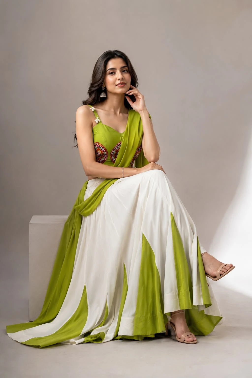 Vastra Creation's Navratri Special Cotton Lehenga Choli Set