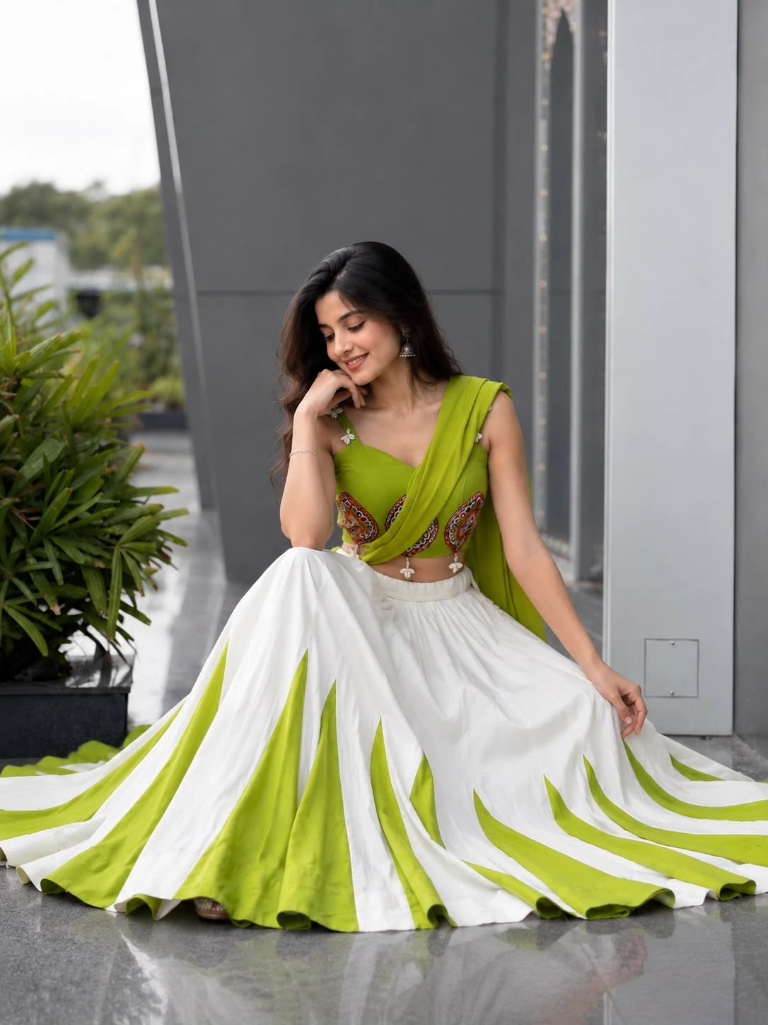 Vastra Creation's Navratri Special Cotton Lehenga Choli Set
