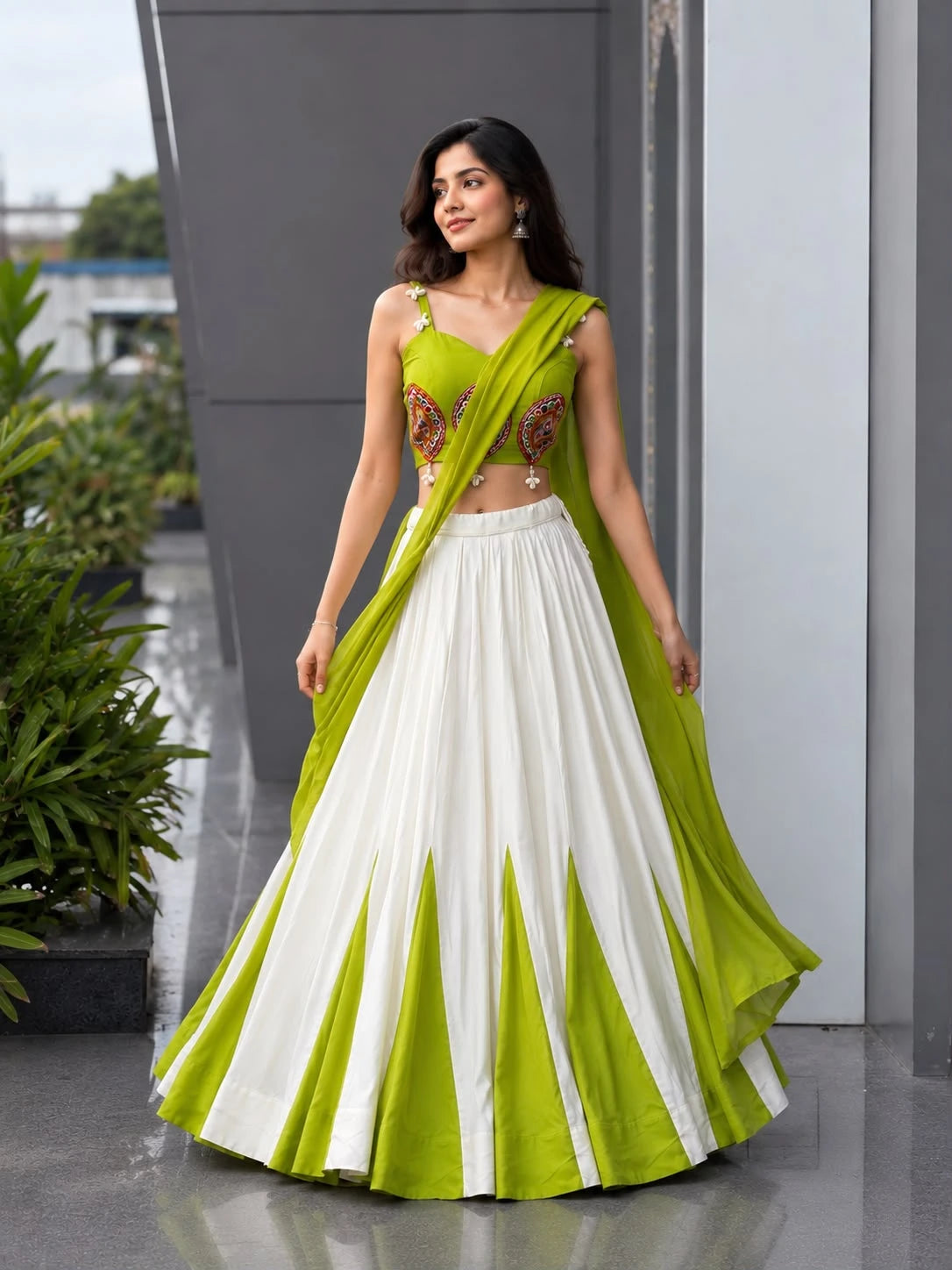 Vastra Creation's Navratri Special Cotton Lehenga Choli Set