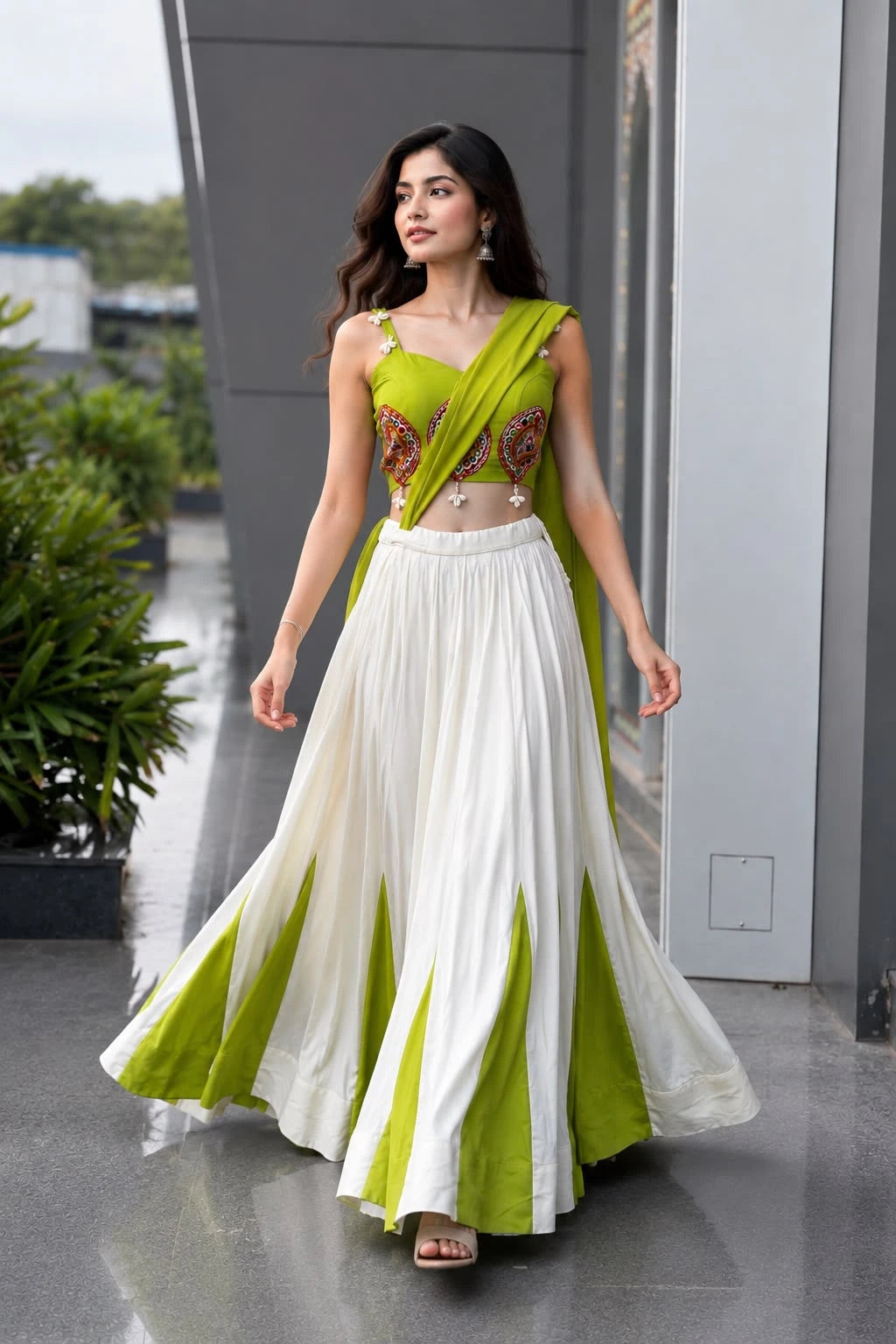 Vastra Creation's Navratri Special Cotton Lehenga Choli Set