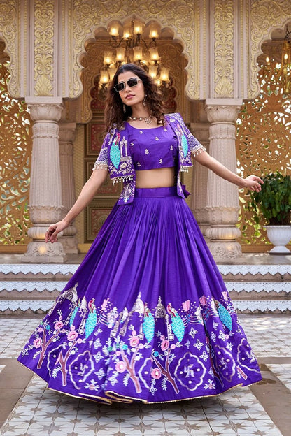 Shree Ram Creation Festival Special Lehenga Choli with Koti Set