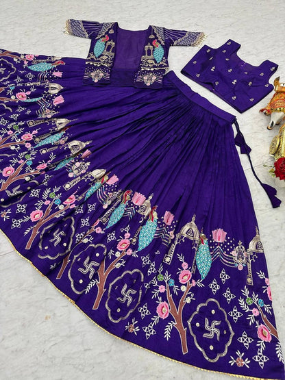 Shree Ram Creation Festival Special Lehenga Choli with Koti Set