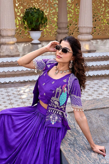 Shree Ram Creation Festival Special Lehenga Choli with Koti Set