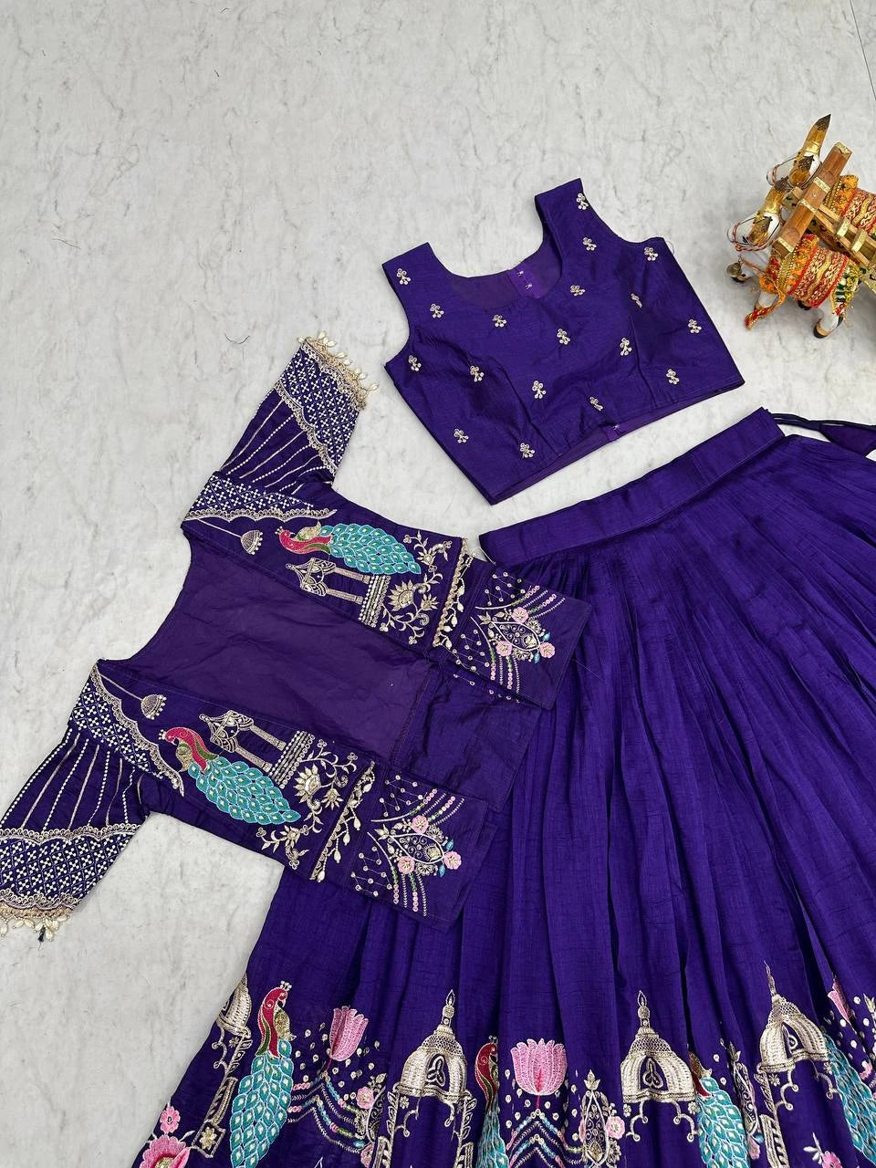 Shree Ram Creation Festival Special Lehenga Choli with Koti Set
