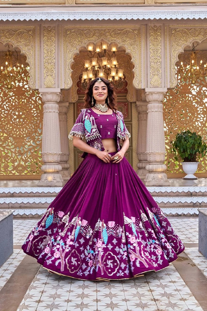 Shree Ram Creation Festival Special Lehenga Choli with Koti Set