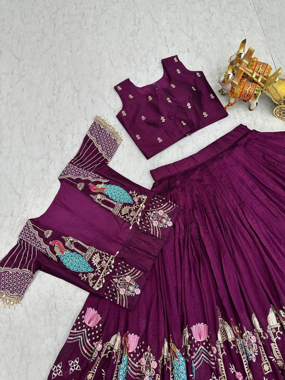 Shree Ram Creation Festival Special Lehenga Choli with Koti Set