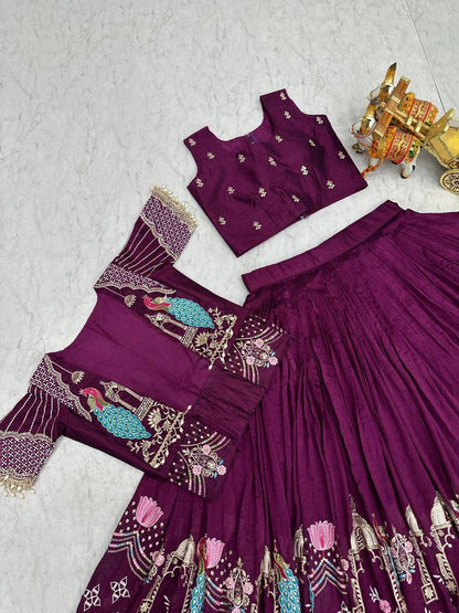 Shree Ram Creation Festival Special Lehenga Choli with Koti Set