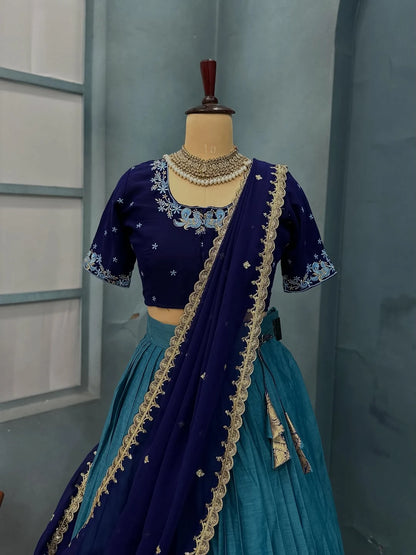 Vastra Creation's South Style Kanjivaram Lehenga Collection