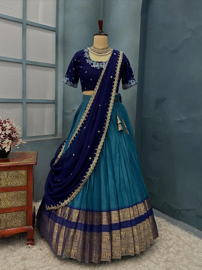 Vastra Creation's South Style Kanjivaram Lehenga Collection
