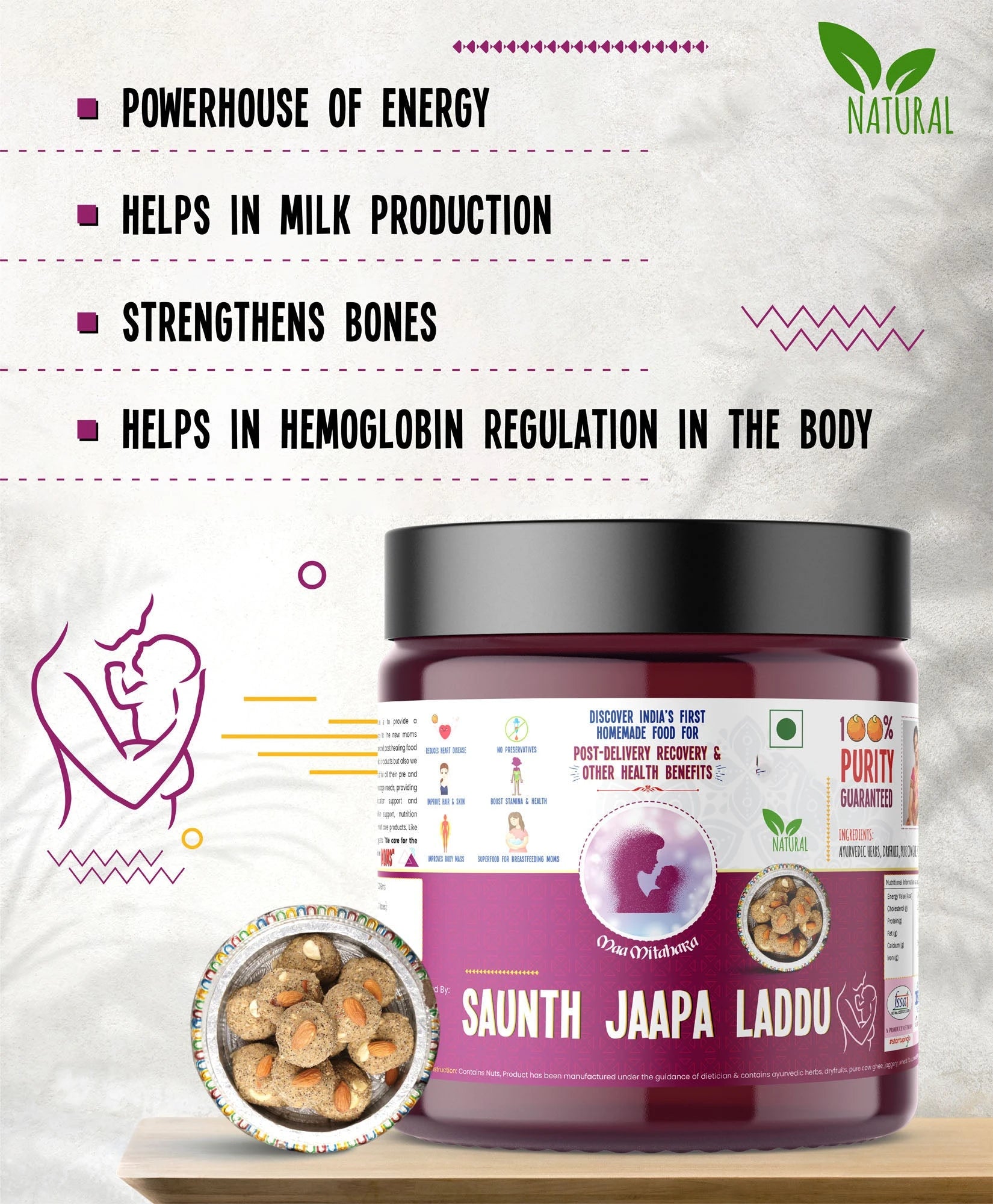 Maa Mitahara Saunth Jaapa Laddu