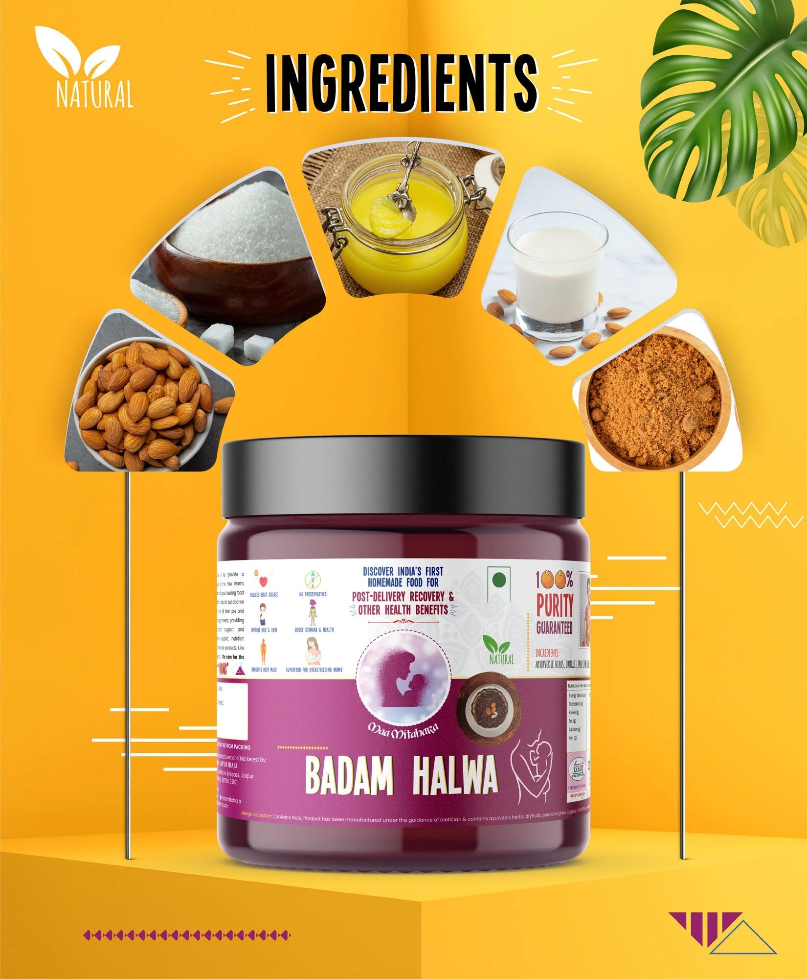 Maa Mitahara Badam Halwa (DIY)