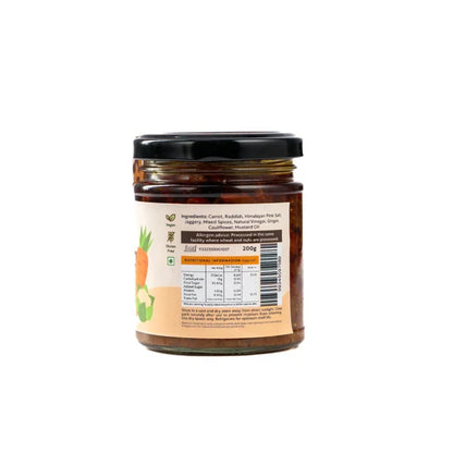 Neenus Natural Gajar Gobi Mixed Veg Pickle (All Natural | Traditional)