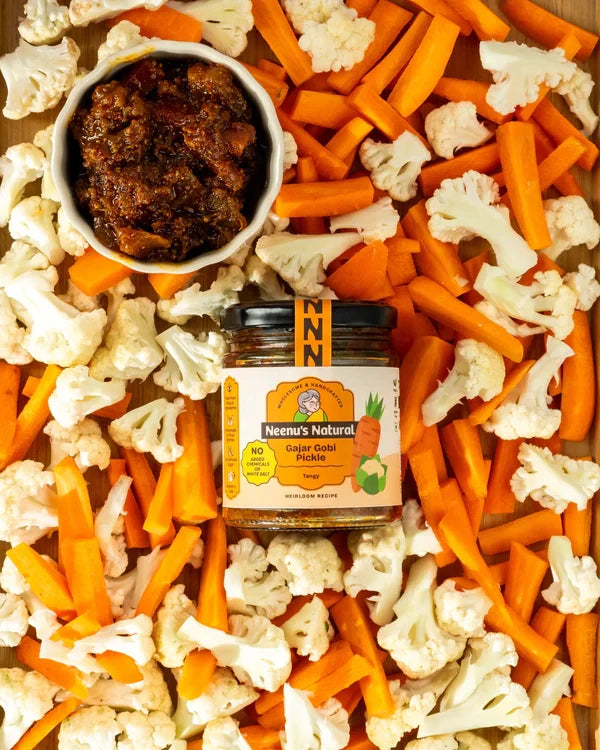 Neenus Natural Gajar Gobi Mixed Veg Pickle (All Natural | Traditional)